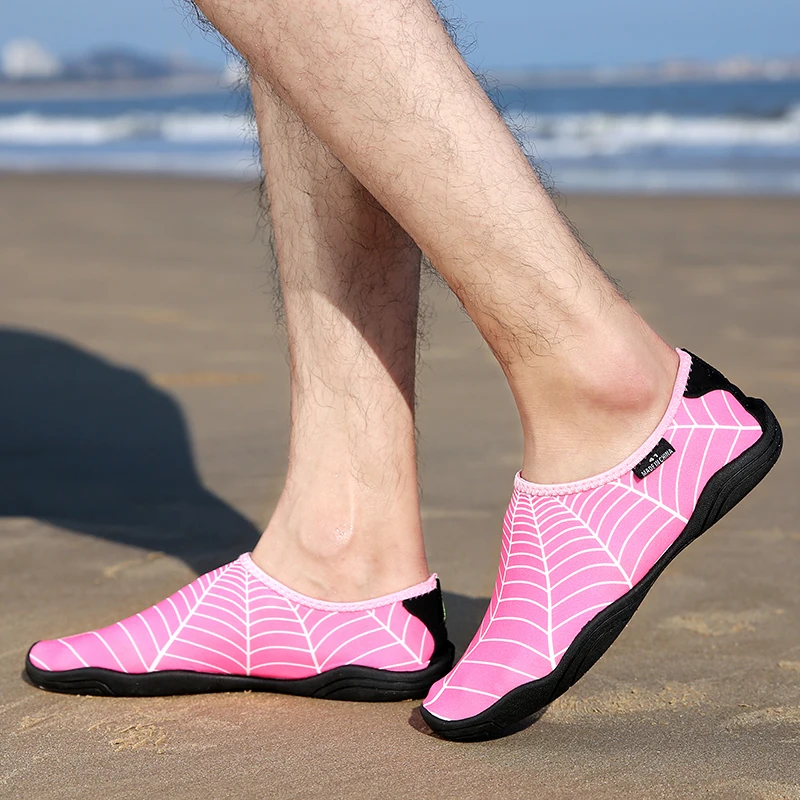 Босоножки женские и мужские для занятий йогой на открытом воздухе розовые|Обувь