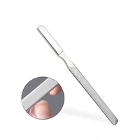 1pcs stainless steel nail file buffer tool polishing strip double side manicure tools metal double side for women men manicure