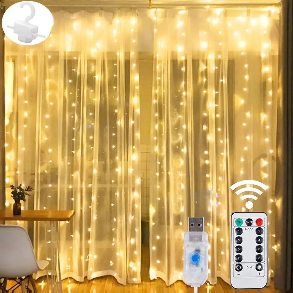 

Luzes da corda led 3m10 0/200/300leds usb remoto luz de fadas guirlandas para o ano novo natal festa de casamento lmpada decora