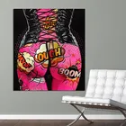 Поп-граффити картины на холсте Сексуальная задница художественные плакаты и красочные принты Настенная картина для гостиной украшение дома
