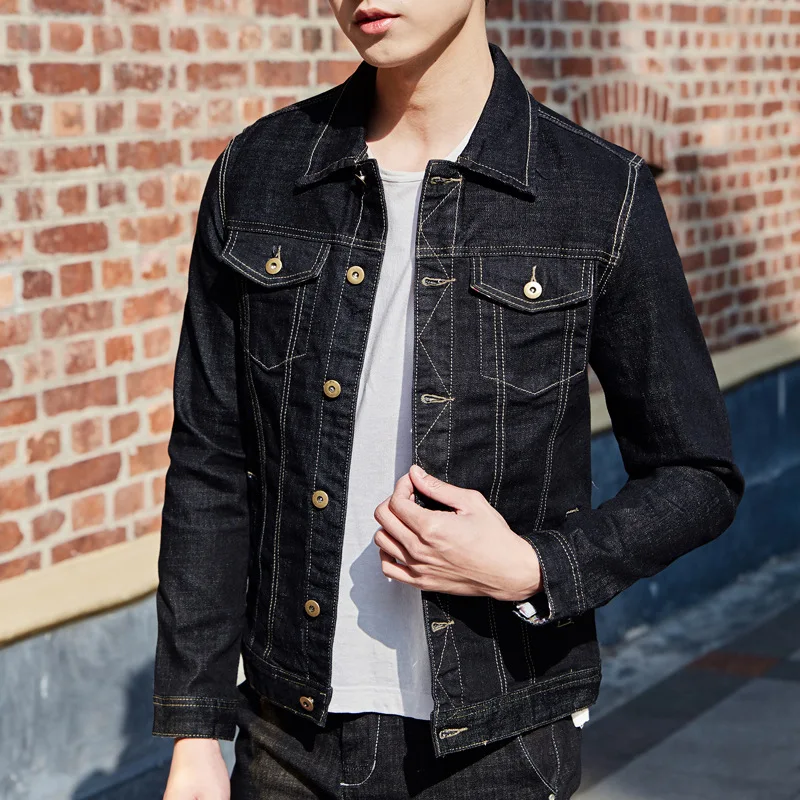2021 Модные мужские куртки с вышивкой высококачественные джинсовые из 100% хлопка