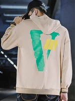 original new pullover letter v print hoodiesweatshirt men causal hoodies mens fleece sweatshirts streetwear hip hop hooded