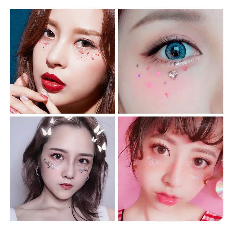 Блеск для лица и тела крем-паста макияжа мерцающий золотистый серебристый цвета