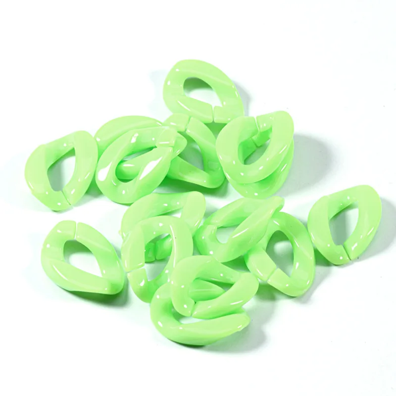 

50pc DIY 23x16.5x5mm Color Acrylic Chains Buckle Wholesale Bag Chains Accessories Manual Handmake Material Earring Hairpin Gift