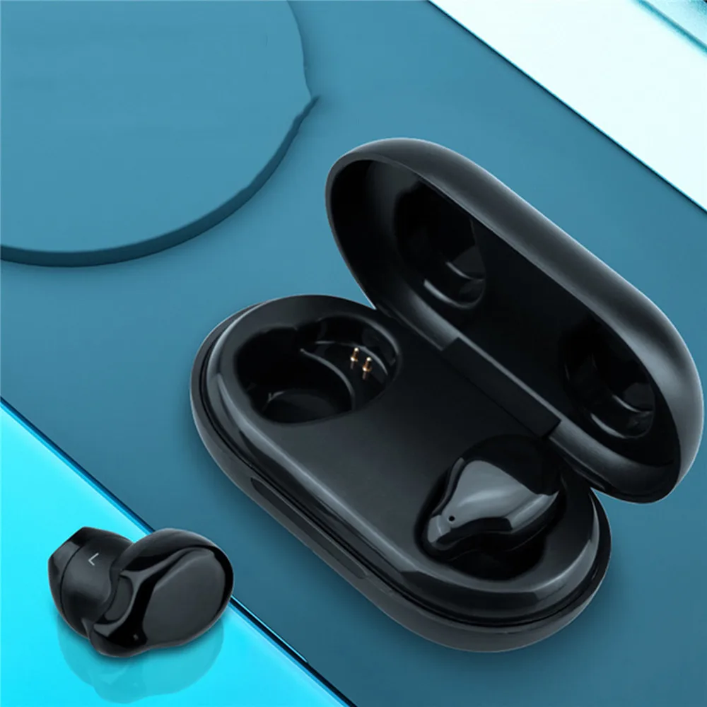 

Мини Bluetooth 5,0 Беспроводной In-Ear Наушники Шум снижение стерео наушники для занятий спортом с зарядный чехол Bluetooth 5,0 гарнитура
