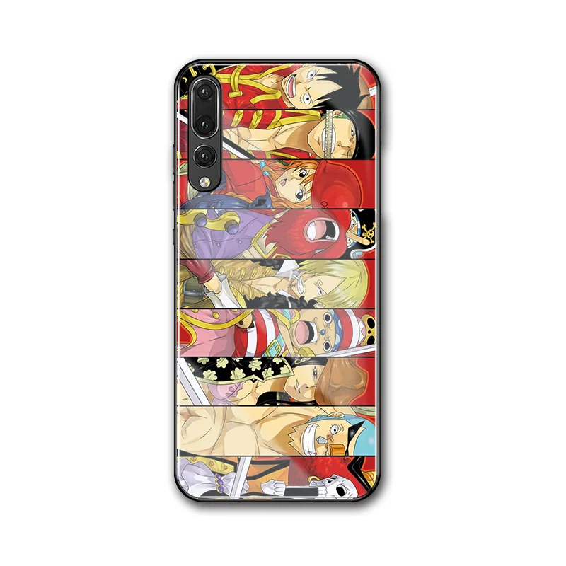 Для huawei p30 lite чехол аниме one piece diy из закаленного стекла для P9 P10 Plus P20 P30 Pro P smart