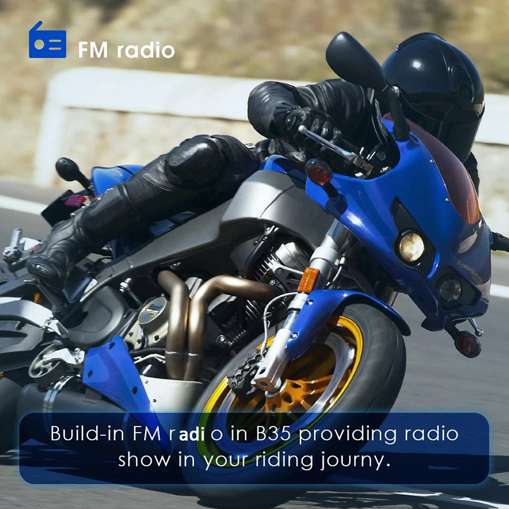 Беспроводная гарнитура для мотоциклетного шлема QTB35 2 4 ГГц Bluetooth 1 | Автомобили и