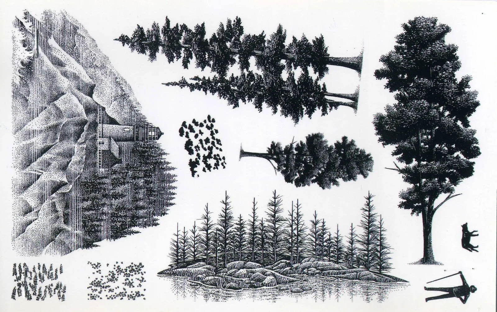 

Прозрачный силиконовый штамп с изображением дерева, декоративный прозрачный штамп для скрапбукинга, фотоальбома, 0859