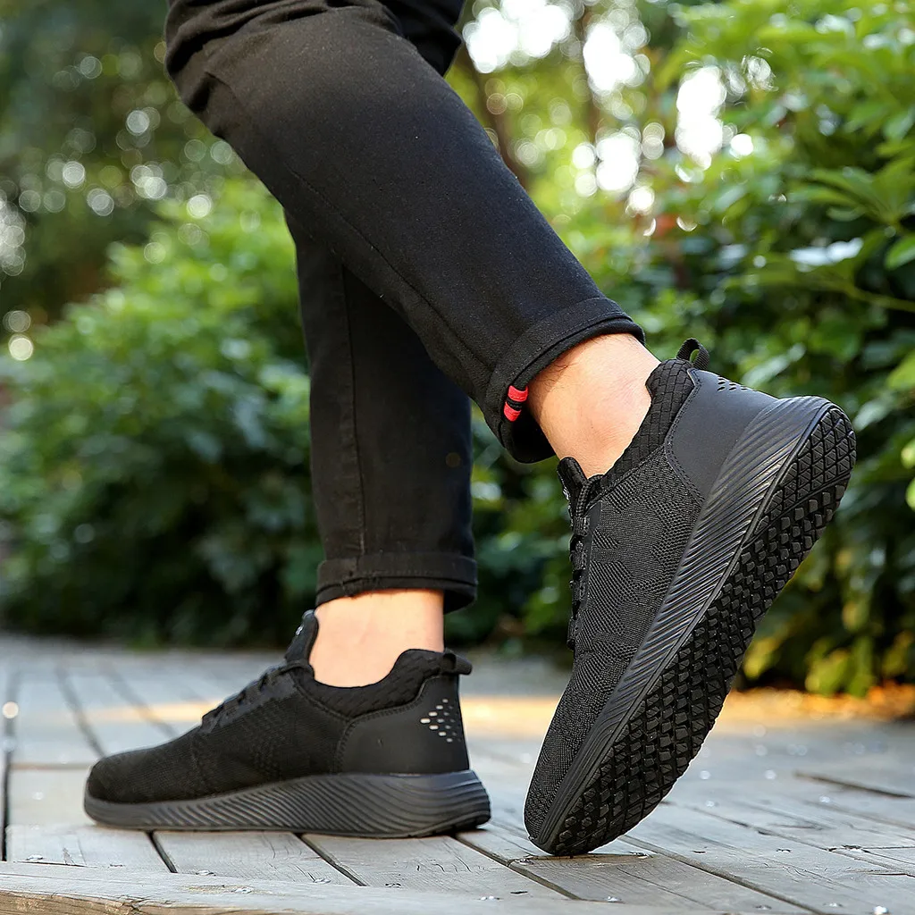 2019 кроссовки мужские сетчатые дышащие стальные легкие защитная Рабочая обувь