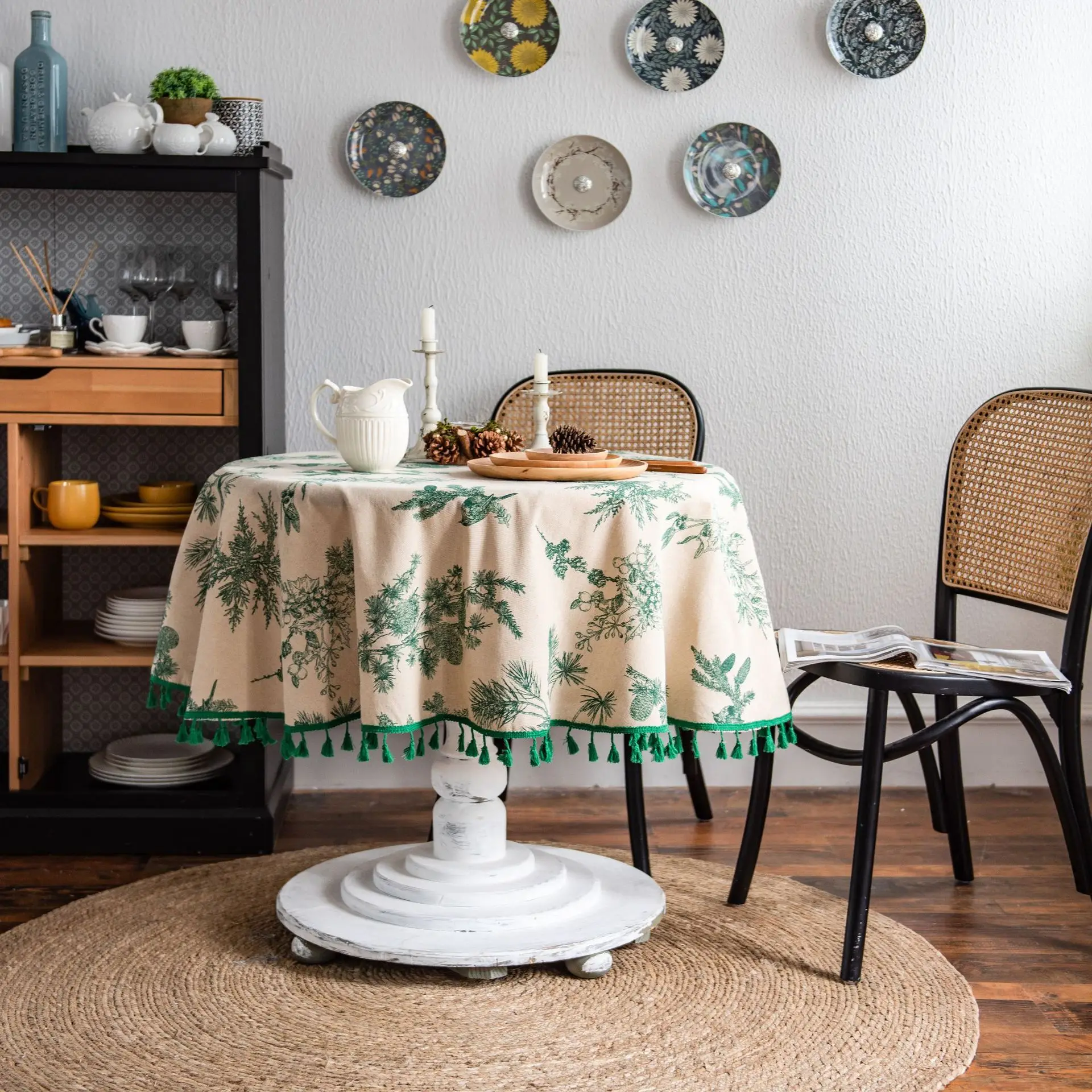 Cloth Tablecloth Protector Kitchen Home Tablemats Textiles T