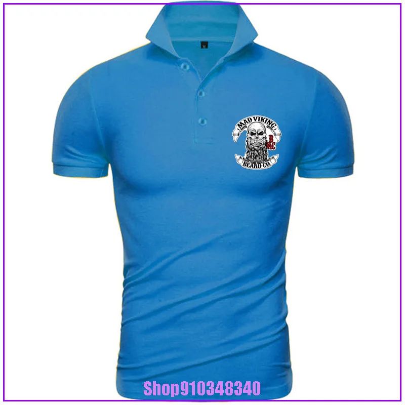 Hot Sale New Men'S Polo Shirt viking beard Summer Style Fashion Designing Normal Charismatic guy polos para hombre | Мужская одежда