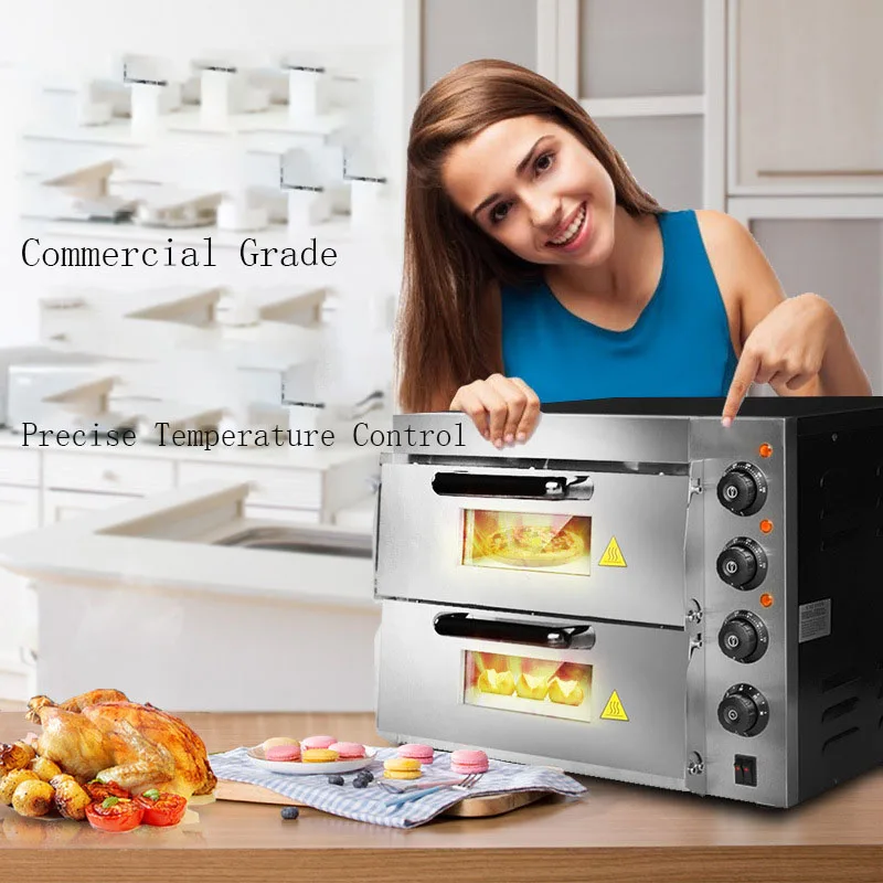 Коммерческая электрическая духовка HL2PT большая для торта хлеба выпечки двухслойная кухонная техника пиццы