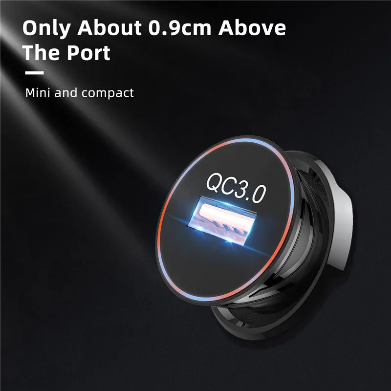 Новый QC 3 0 Универсальный USB Автомобильное быстрое зарядное устройство мини с