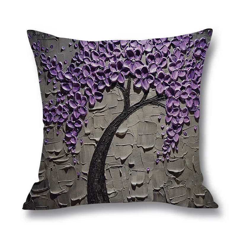 Европейская живопись 45*45 см наволочка декоративная картина маслом дерево