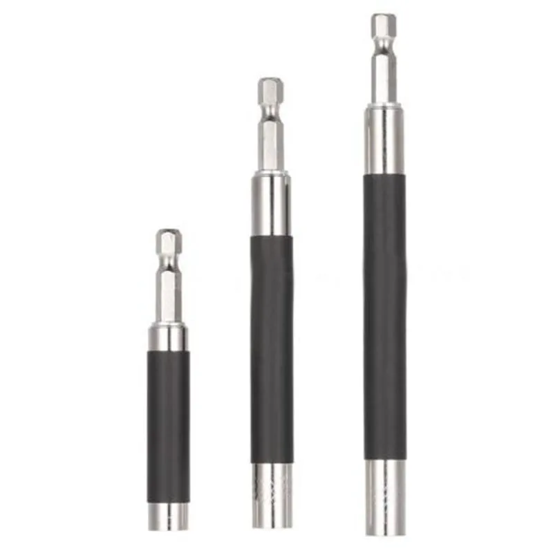 

120/200/240mm 1/4 Hex Flexible Extension Screwdriver Drill Bit Holder Link NEW