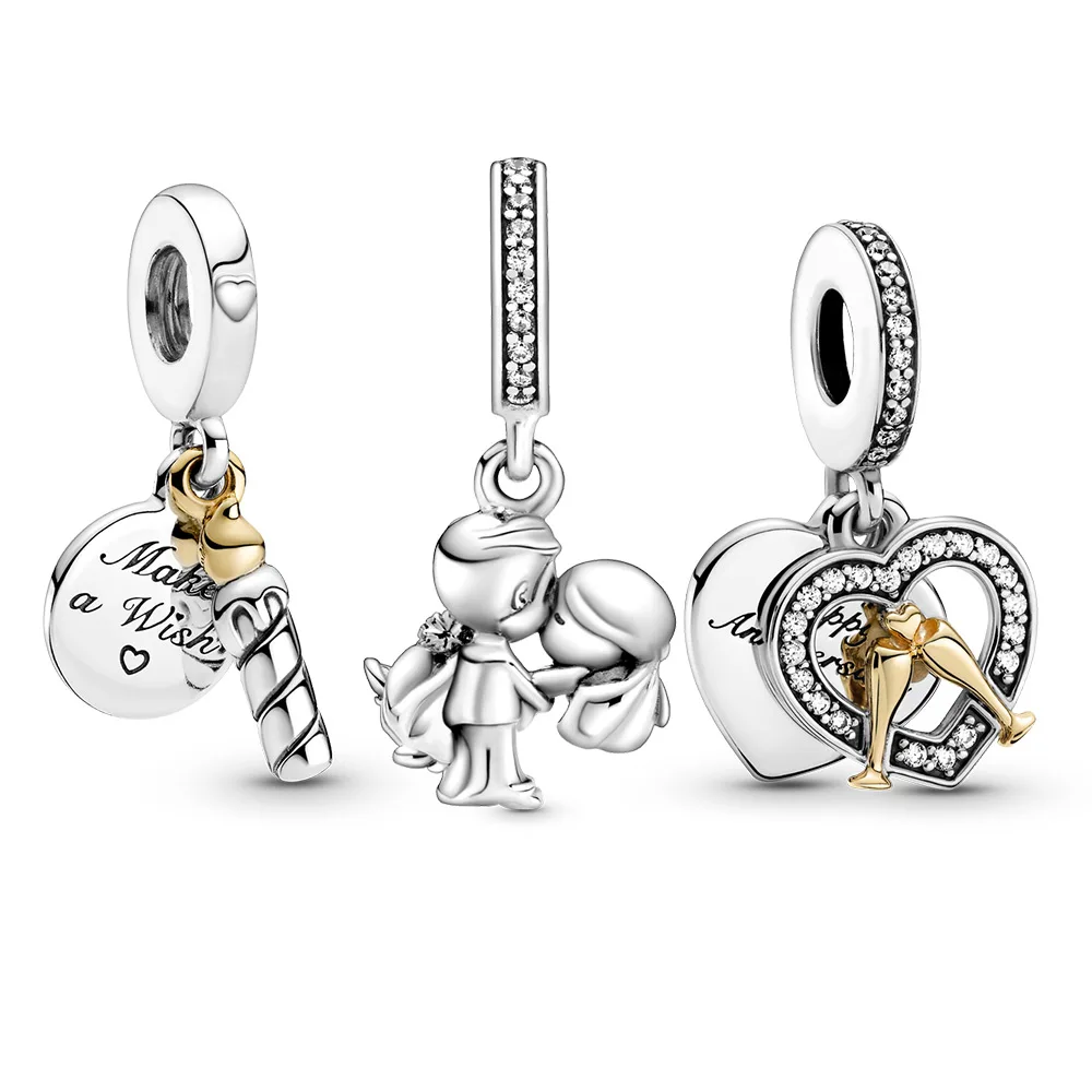 

silver charm wedding Memorial candle pendant charm Fit Original Pandora bracelet for women fashion jewlery gift