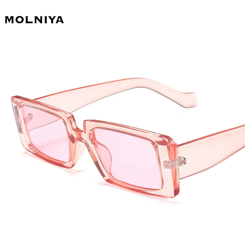 

Солнечные очки в винтажном стиле UV400 женские, небольшие квадратные солнцезащитные аксессуары в прозрачной оправе, с защитой от ультрафиоле...