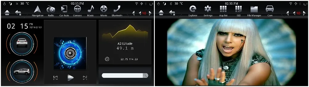 Ips Экран 2 din 12," 6-Core Android 9,0 Универсальный Автомобильный dvd видео плеер радио gps Bluetooth 5,0 WI-FI легко подключить 4 Гб+ 32 ГБ
