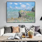 Картина на холсте для украшения дома, впечатление Клода Моне Clifftop Walk по скалам