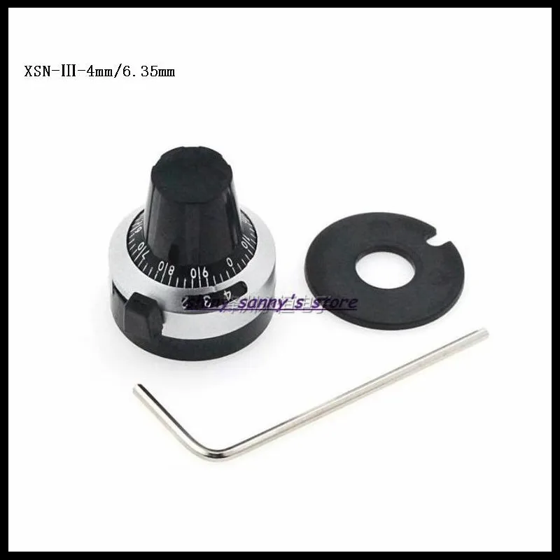 XSN-3 точность ручка масштаба потенциометр оборудован 4 мм с WXD3-12/13 6.35 3590S