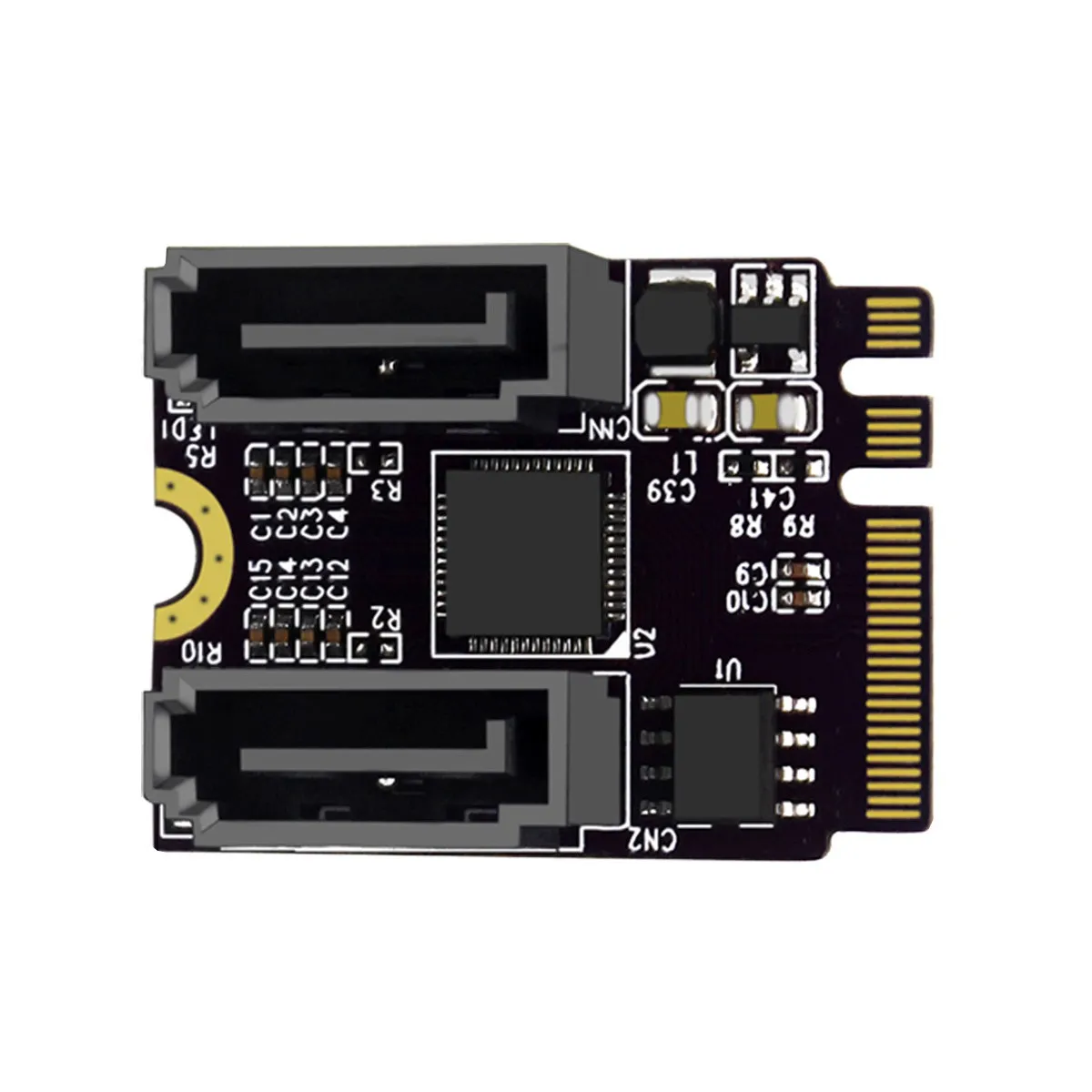 Адаптер NGFF Key A + E PCI Express на SATA 3 0 6 Гбит/с два порта | Компьютеры и офис