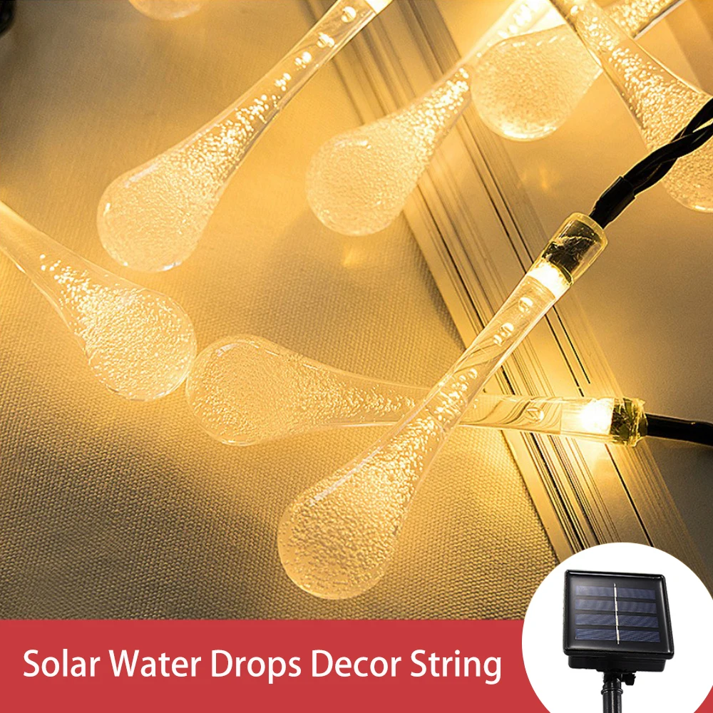 50/60 светодиодный солнечный струнный светильник s наружный многоцветный