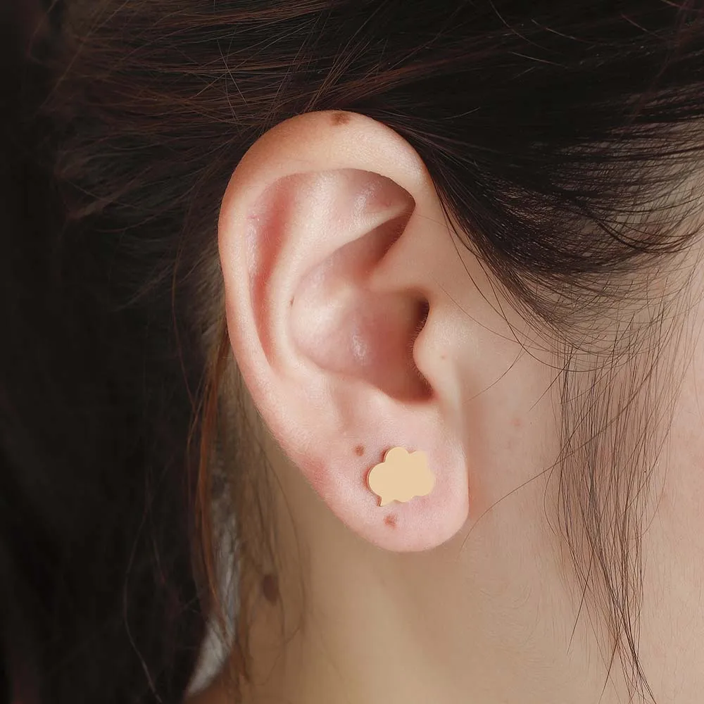 Серьги гвоздики из нержавеющей стали для девочек|Серьги-гвоздики| |