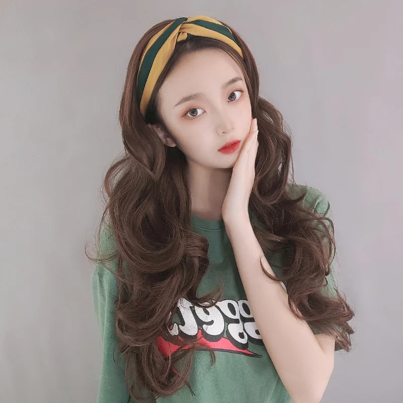 Длинный прямой черный парик TALANG синтетические парики средней длины для волос