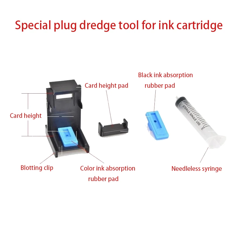 Инструмент для заправки чернил 1 комплект зажим картриджа заполнения поглощения