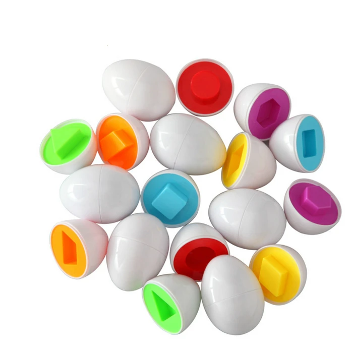 

6Pcs Infant Matching Eggs Montessori Educational Toys For Children Color Shape Recognize Toddler Intelligent Learning Puzzle