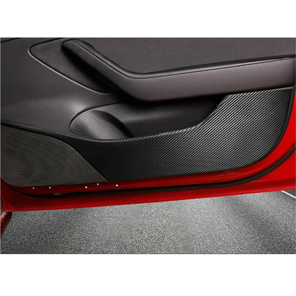 4 шт Анти Kick Pad Авто для Tesla модель 3 2017 2019 наклейка черный набор