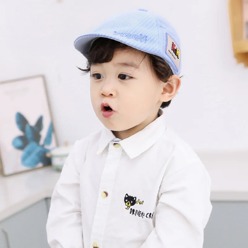 

Fashion 1-3Y Cute Stripe Baby Infant Boy Girl Hats Stripe Beret Cap Peaked Baseball Sun Hat