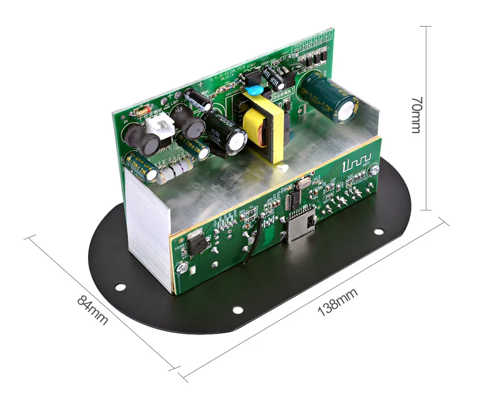 AOSHIKE усилители аудио Плата Amplificador сабвуфер усилитель плата Встроенный Bluetooth fm-радио 220 в 12 В 24 в цифровой IC трубки