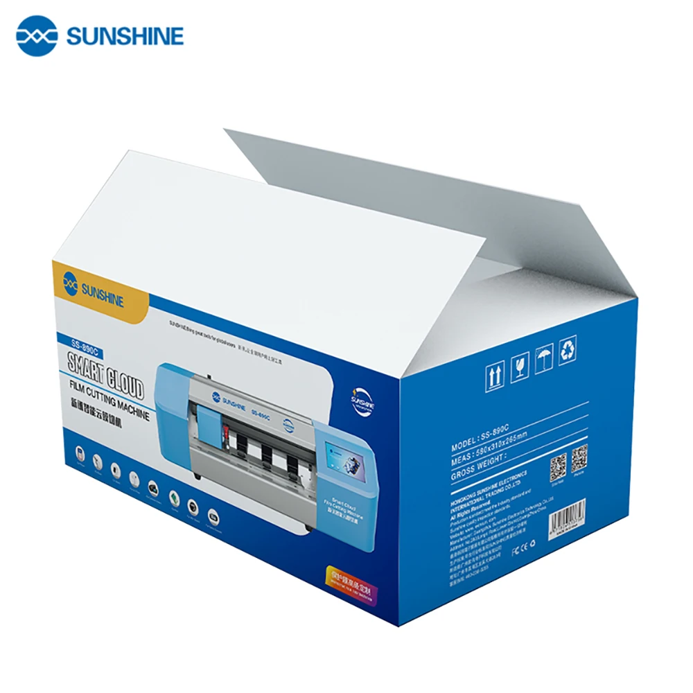 Машина для резки гидрогелевой пленки sunshine ss 890c pro max 057 интеллектуальная машина