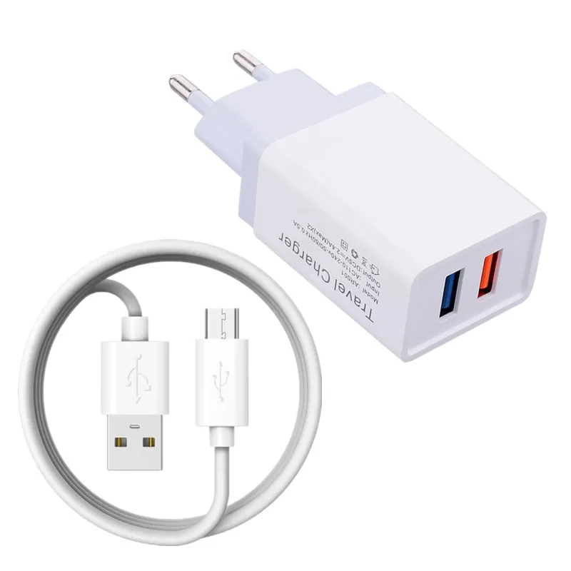 Original Fast USB Charger adapter For Xiaomi Redmi 7A 6A GO S2 Note 7 5 6 Pro Poco F1 Mi A3 A2 Lite 6X 5X A1 8 9 SE Cable | Мобильные