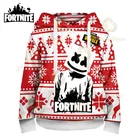 Рождественская 3d уличная одежда, топы для мальчиков и девочек, детская толстовка с капюшоном Fortnite, свитшот с надписью Battle Royale and Sudadera, детская одежда с героями, детская одежда