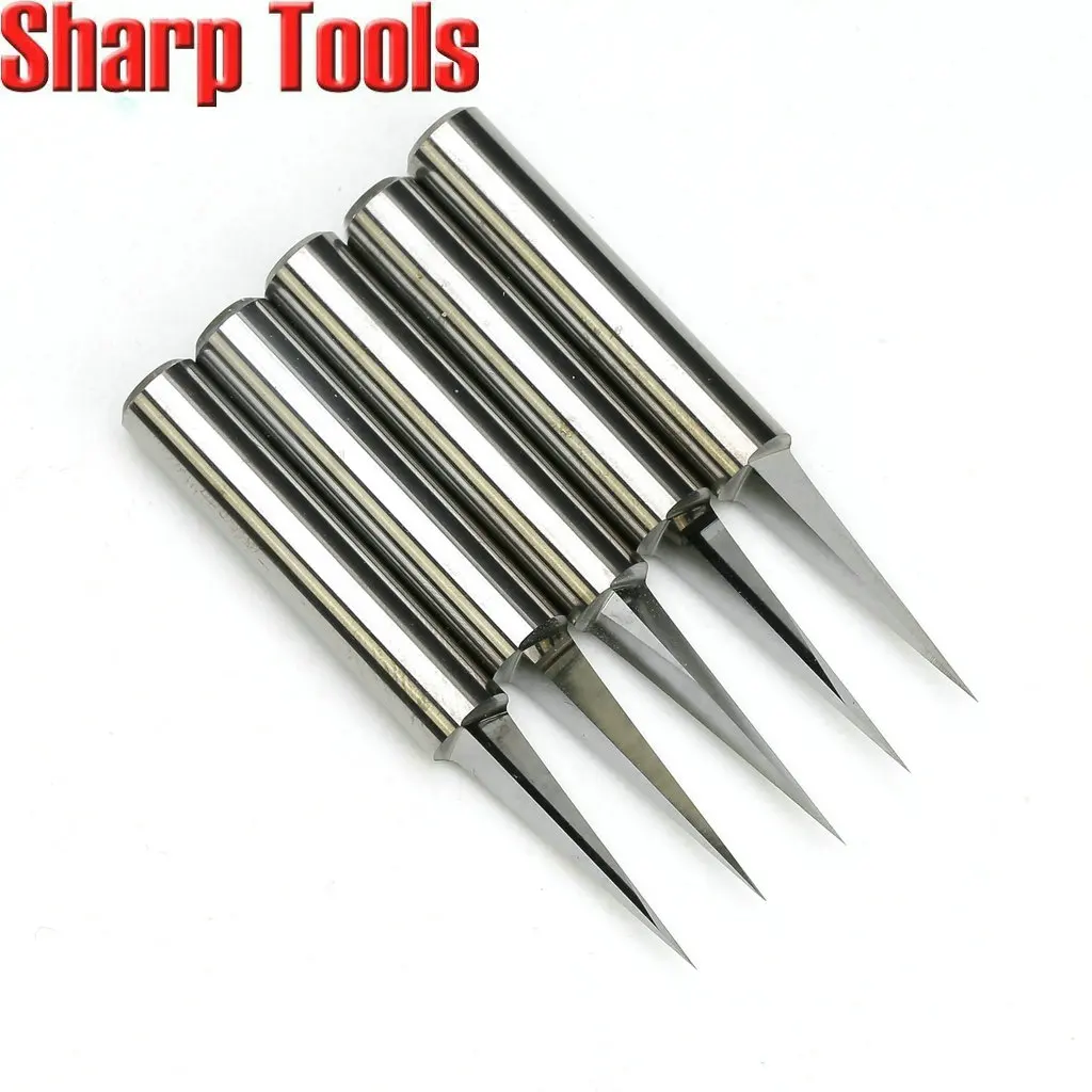 10 Angle 6x 0.1MM 3-Edge Carbide CNC Router Bits Wood Cutter Tools 5pc/Set Cutting Tool for Carving Acryl/Stone/Metal | Инструменты