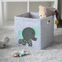 home closet folding storage basket for kids toys organizercreative cartoon animal storage box