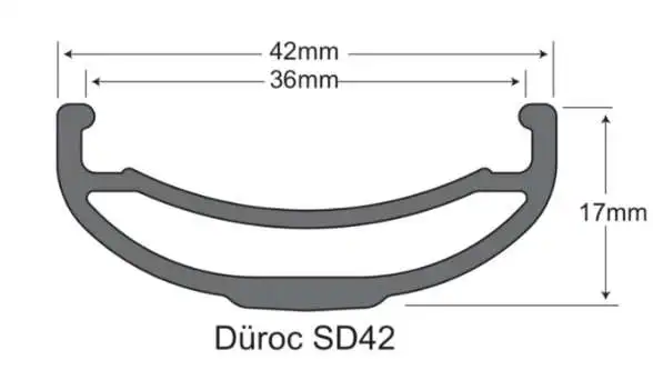 Sunringle sun DUROC SD42 27.5/29 Inch Mountain Tubeless Soldering Rim Am/Fr/Dh 32H 28H Hoops 42MM Width Aluminium rims | Спорт и