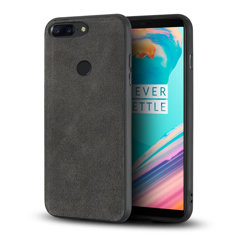 Роскошный чехол из натуральной кожи для телефона Oneplus 5T чехлы с мягкими краями