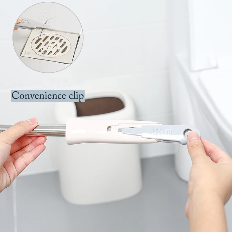 Многофункциональная щетка для унитаза с зажимом плотная щетина Эффективная