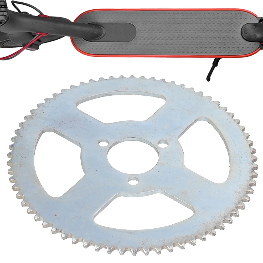 

Metal 65 Tooth 25H 3 Holes Crankset Gear Plate Electric Scooter Sprocket Accessory Sprocket Plate