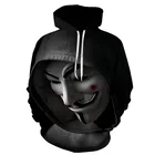 Толстовка с капюшоном на уна для мужчин и женщин, Джокер, с 3D-принтом, террор, ская толстовка, большая куртка