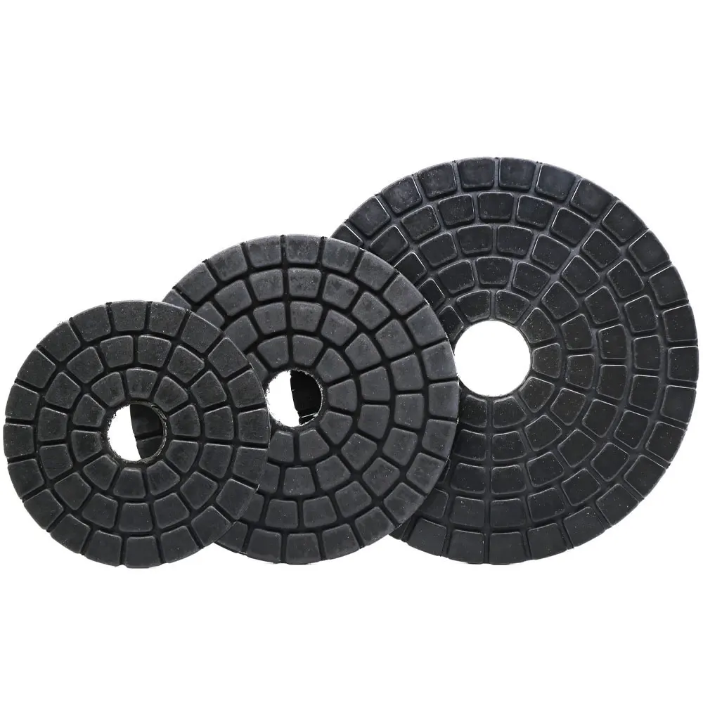 3/4/5 Inch Black Buff Diamond Pads Polishing Disc Premium Buffing Wheel Wet Use For Granite Marble Stone Abrasive Tools
