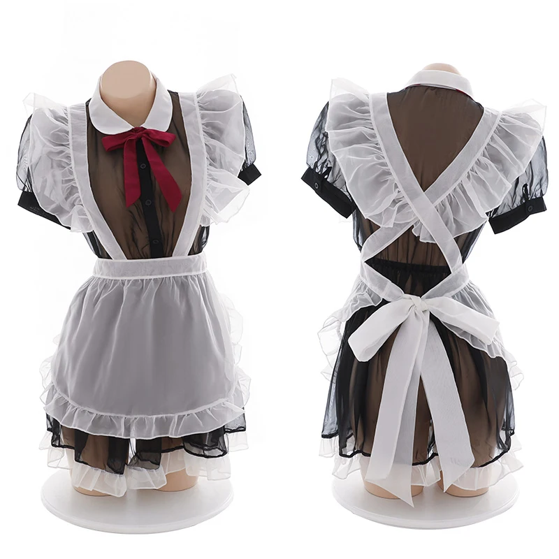 Японская горничная фартук Костюмы для косплея сексуальное женское белье
