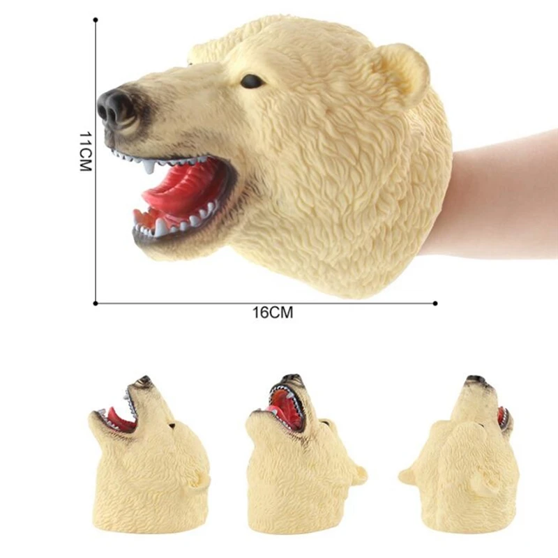Wildlife Doll Novelty Mischief Toy puppet Funny Animal Lion Tiger Horse Monkey Product Image Realistic | Игрушки и хобби