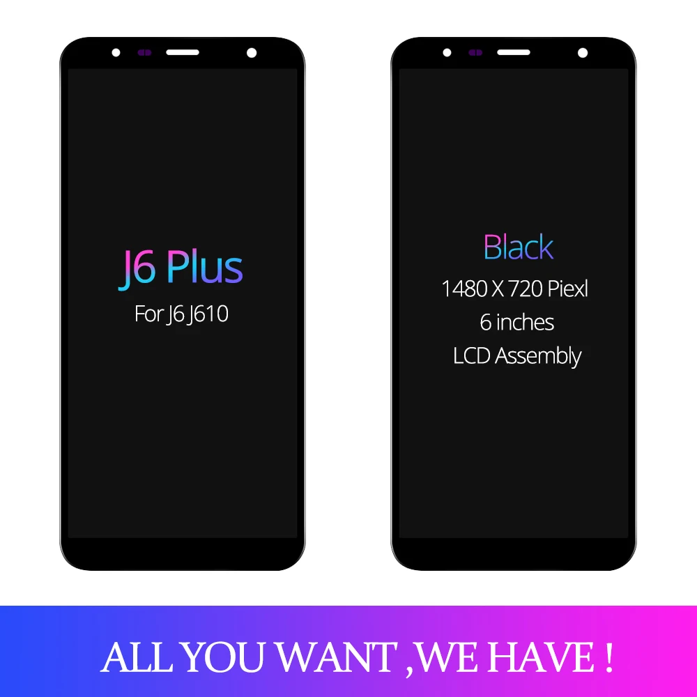 Оригинальный 6 0 ''ЖК дисплей для Samsung Galaxy J6 + J610 J610F J610FN ЖК экран Замена плюс