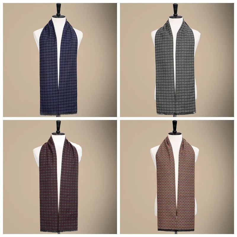 

Luxury Brand Designer Business Scarf Men Winter Warm Soft Cashmere Scarves Outdoor Warm Wrap Shawl Bufanda Neck Bibs