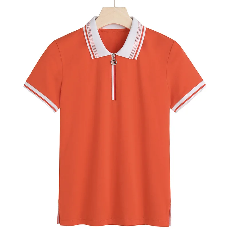 

Plus Size Polo Women Short Sleeve Casual Polo Shirt For Women Poleras Cotton Polos Mujer Summer Tops Tees Ladies Polo