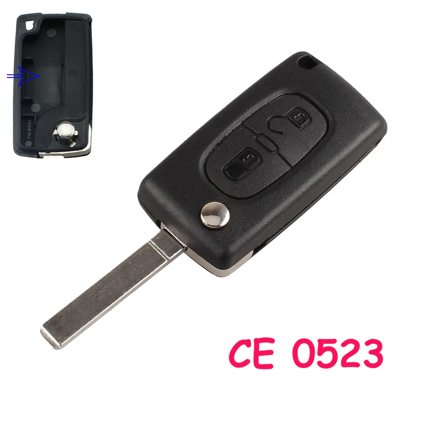 Чехол для автомобильного ключа с двумя кнопками чехол дистанционным управлением